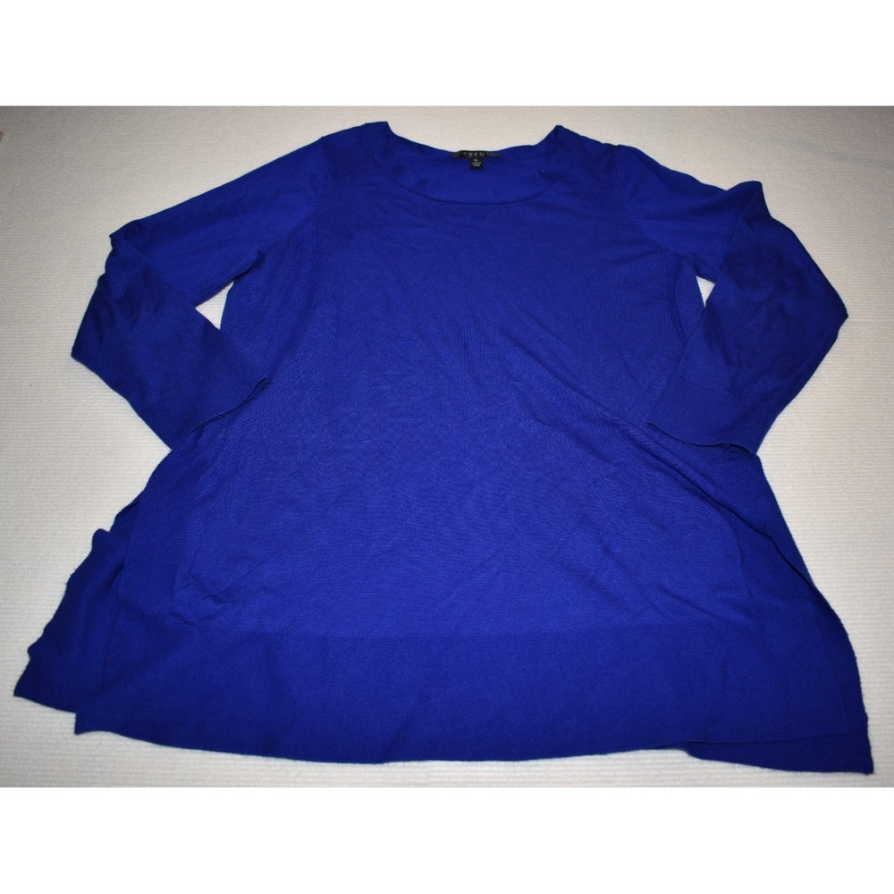 Cyrus Women Blue Long Sleeve Top 1X Plus